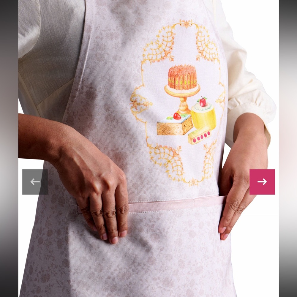 Maison d' Hermine Premium 100% Combed Cotton Chef Apron New in gift box pastries - Picture 4 of 9